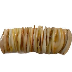 Vintage Abalone Shell Neutral Color Bracelet